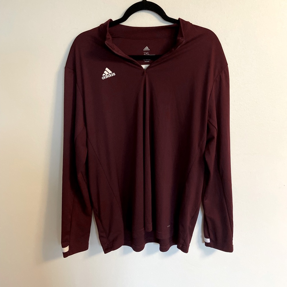 Adidas Climacool Burgundy Pullover Size 2XL